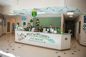 Inside view of the Fit N Furry facility